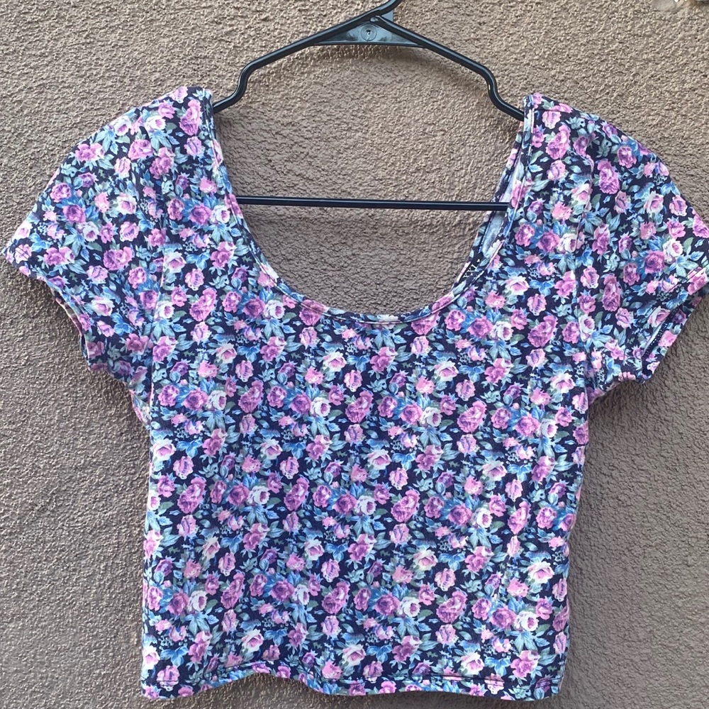 Off-the-shoulder crop top